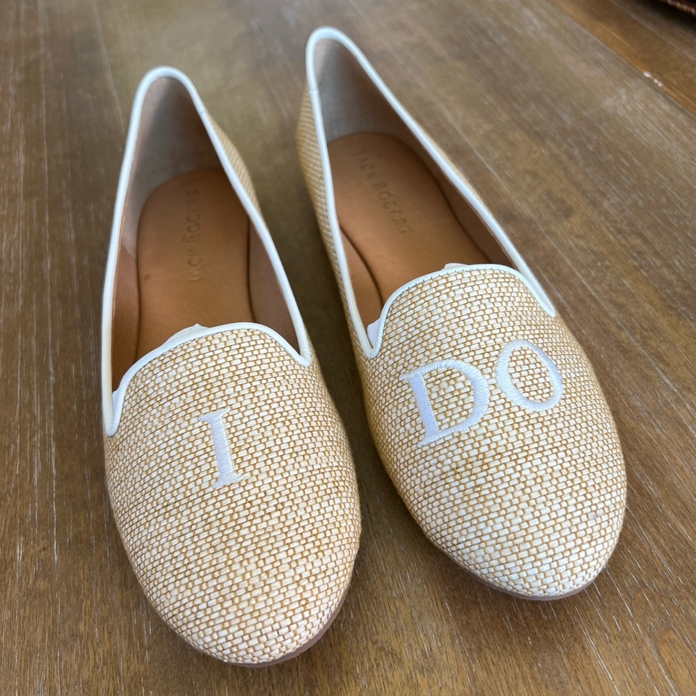 Jack Rogers “I Do” Raffia Loafer - EUC
